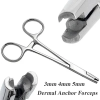 sterile surgical steel dermal anchor forceps professional dermal disc holding tube tool piercing anchor top plier equipment