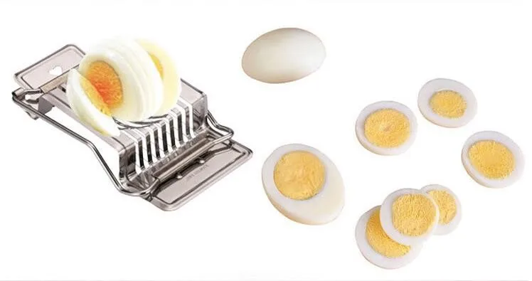 

Stainless Steel Boiled Egg Slicer Section Cutter Mushroom Tomato Cutter Kitchen Novelty Tool