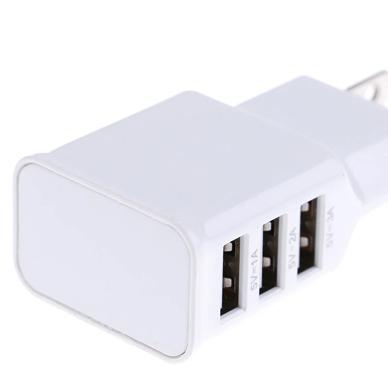 5 V 2A США Plug 3-Порты и разъёмы настенный USB переходник Зарядное устройство Travel Adapter