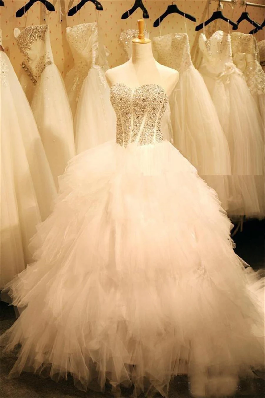 Скромный Женский корсет Длинные свадебные платья роскошное женское бальное