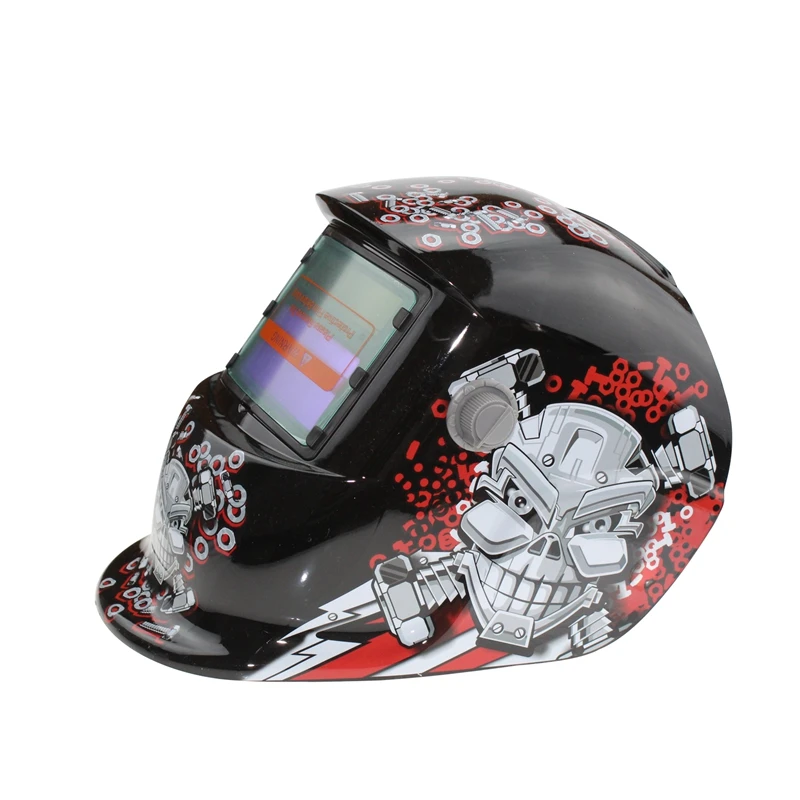 2018 New Solar Pro Welding Mask Automatic Darkening Helmet Nut Head Pattern Electric Mask/welder Cap/Welding Len |