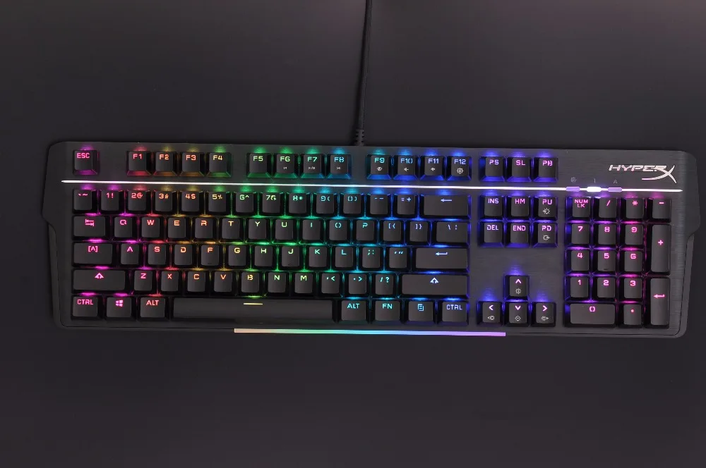 KINGSTON HyperX Mars RGB Механическая игровая клавиатура Регулируемая клавиша цвет фона и яркость электронная Спортивная клавиатура