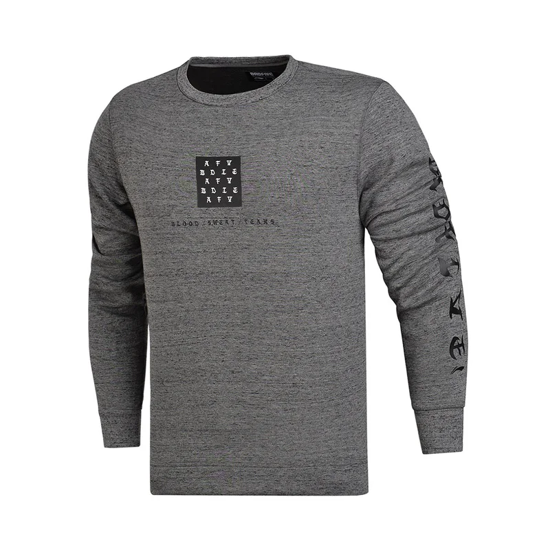 Li Ning мужской баскетбольный свитер серии BAD FIVE обычный крой 66% хлопок 34% полиэстер