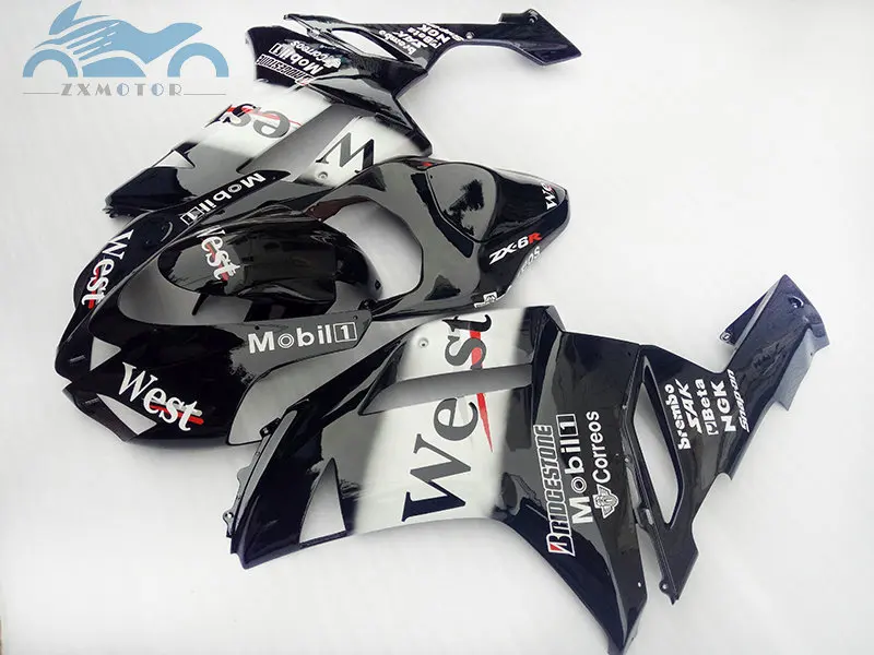 Полный комплект обтекателей по индивидуальному заказу для KAWASAKI Ninja 2007 2008 ZX6R