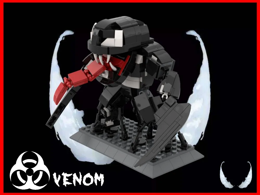 Блоки MOC Venom Q версия супергерой совместимый Legoelys | Игрушки и хобби