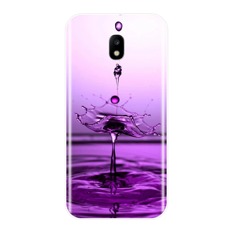 Чехол для телефона Samsung Galaxy J4 J6 J8 Plus силиконовый фиолетовый мягкий чехол накладка