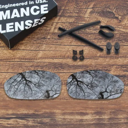 Photochromic Grey ToughAsNails поляризованные Сменные линзы и черные носки с ушками для солнцезащитных очков Оукли Джульетта-несколько вариантов - Цвет линз: Photochromic Grey