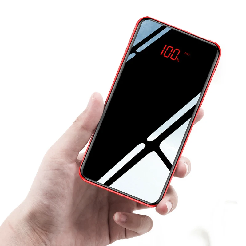 Портативное быстрое зарядное устройство 10000 мАч мини-пауэрбанк для iPhone X 8 Plus Samsung