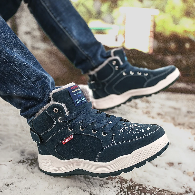 39 ~ 48 осень зима уличные теплые спортивные кроссовки мужские удобные длинные