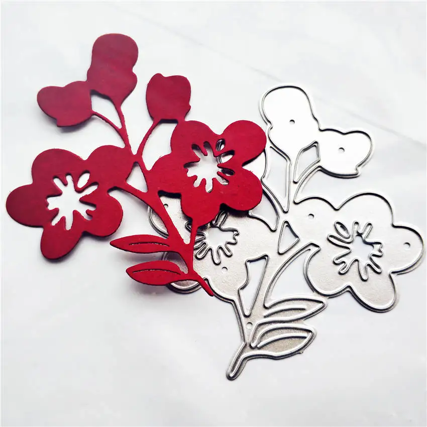 Wild flower old metal cutting die practice hands-on DIY clip art album craft mold scrapbook | Дом и сад