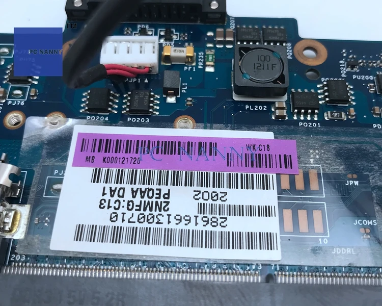 Материнская плата PCNANNY K000121720 PHQAA LA 6831P для ноутбука Toshiba satellite P750 P755 GT540M