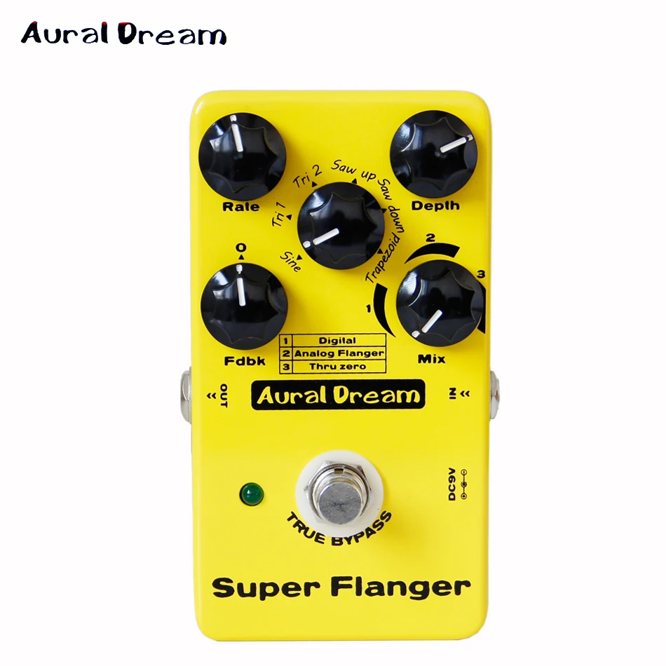 Цифровая педаль Aural Dream Super Flanger с 18 эффектами Flanger|aural dream|flanger pedalpedal flanger |