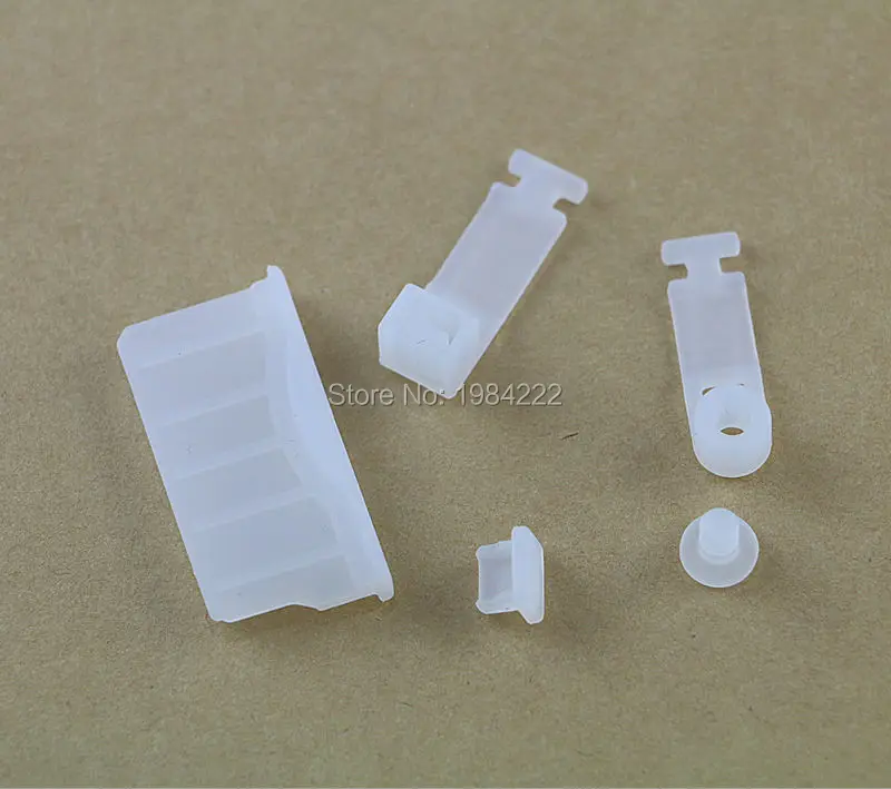 Черный Белый Цвет Мягкая силиконовая Пылезащитная заглушка ударопрочный