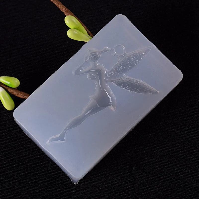 

New Angel DIY Crystal Mold Pendant With Silicone Mold Mould For Epoxy Silica Gel Jewelry Making Hand Craft