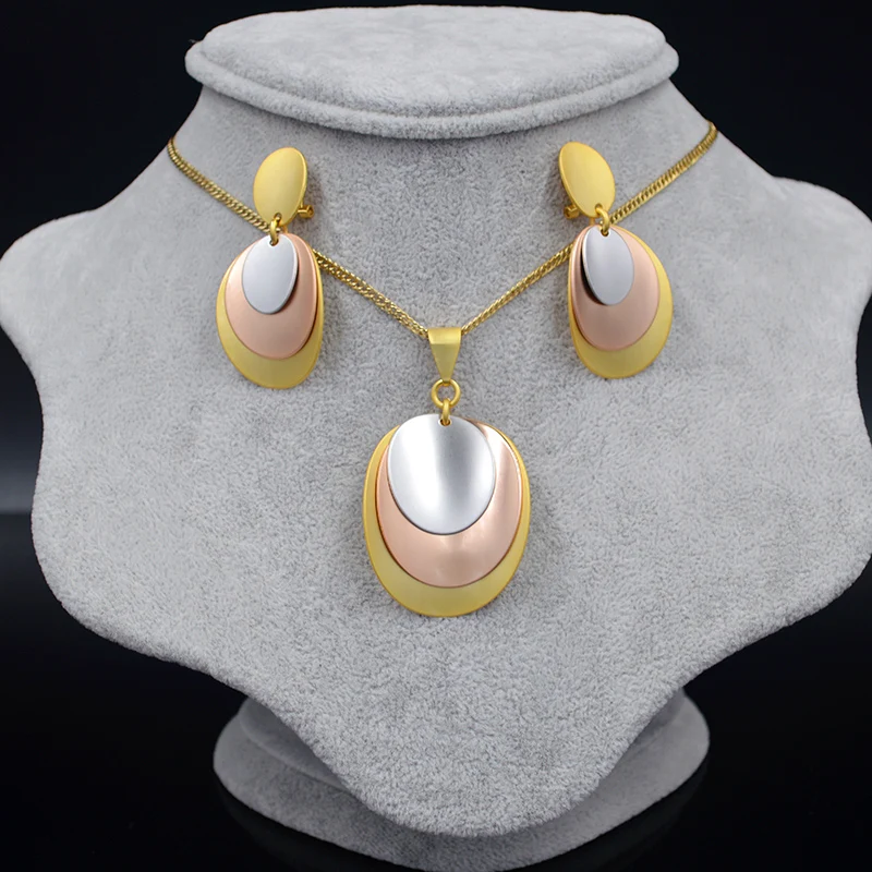 Ювелирные изделия Sunny Jewelry модные ювелирные 2021 женские серьги ожерелье с кулоном