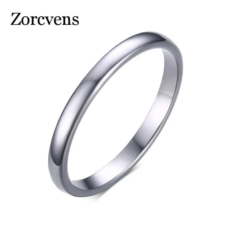 Обручальные кольца ZORCVENS 2 мм из карбида вольфрама золотого цвета 2020|wedding band|wedding