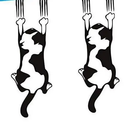35x12cm Falling Cat Car Sticker Body Stickers Window Door Decal Top Quality Waterproof ZP043 |