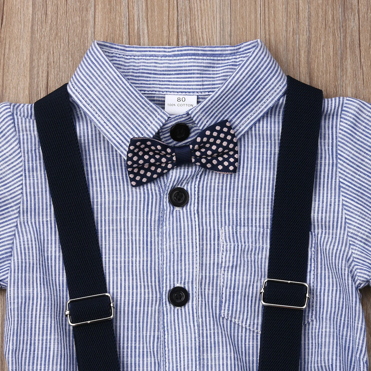 Citgeett Summer Newborn Toddler Baby Boy Clothes Short Sleeves Shirt Tops Pants Gentleman Outfit Overalls Set |
