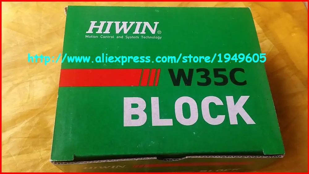 1 шт. HIWIN оригинальные блоки слайдера HGW35CC фланцевый линейный направляющий
