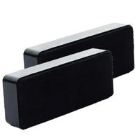 2pcsset black magnetic attaching soft eraser dry whiteboard marker wipe cleaner
