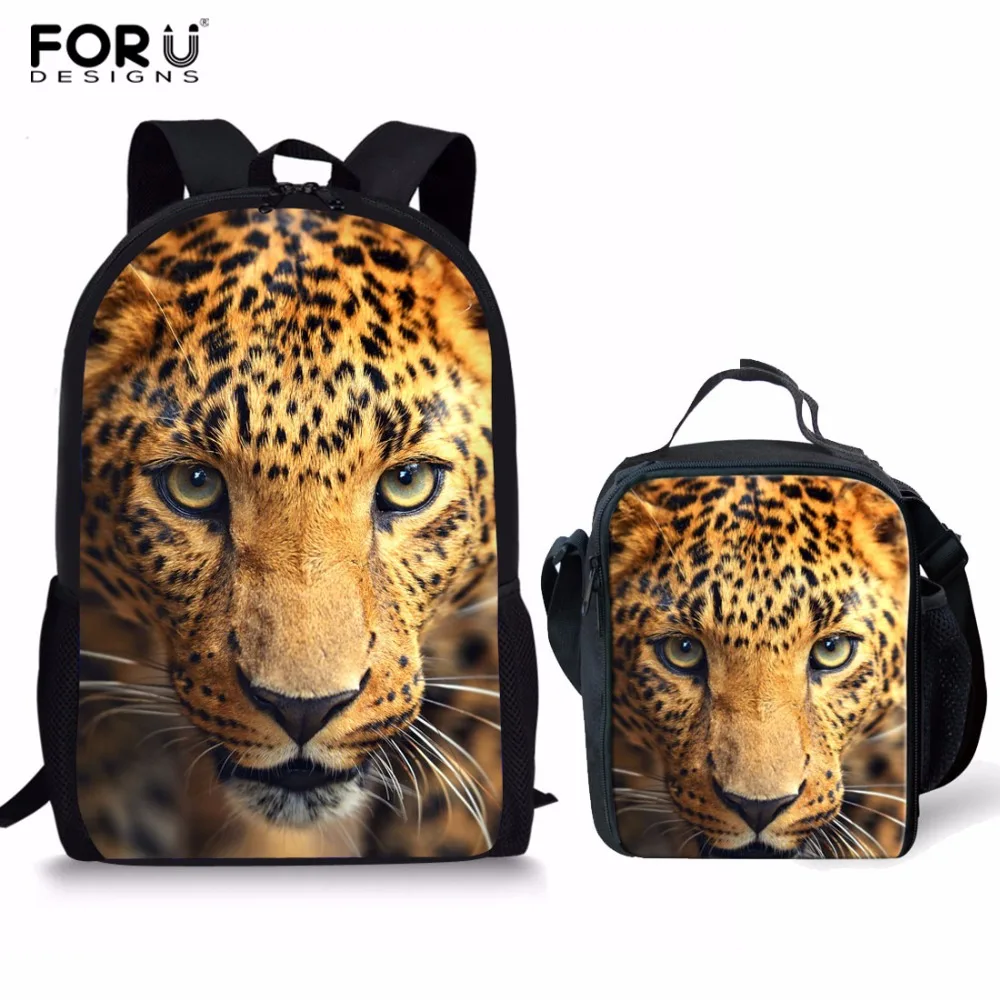 FORUDESIGNS, модный семейный рюкзак с тигром, детская школьная сумка, школьная сумка на заказ