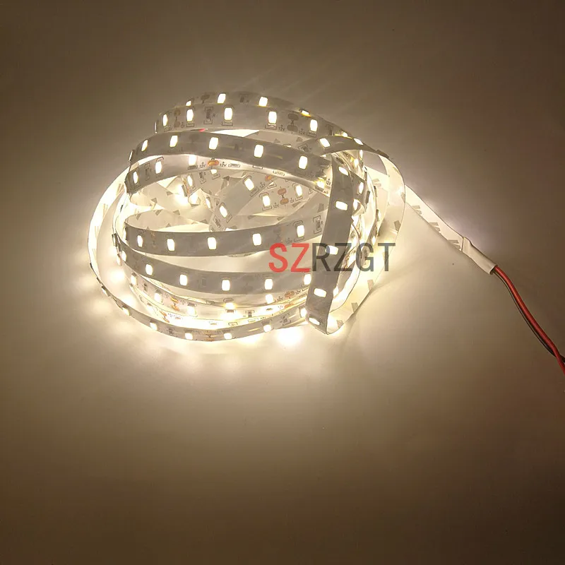 Светодиодная лента 5630 DC12V гибкая светодиодная лампа 60 LED/m 5 м/лот теплый