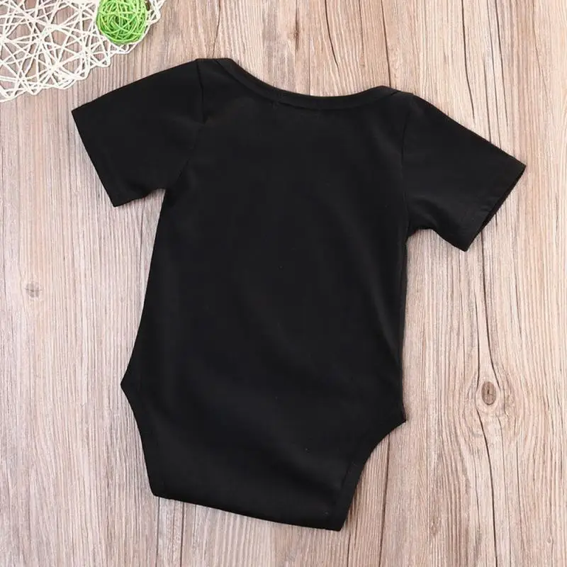 Новинка Модный летний детский комбинезон с буквенным принтом для новорожденных