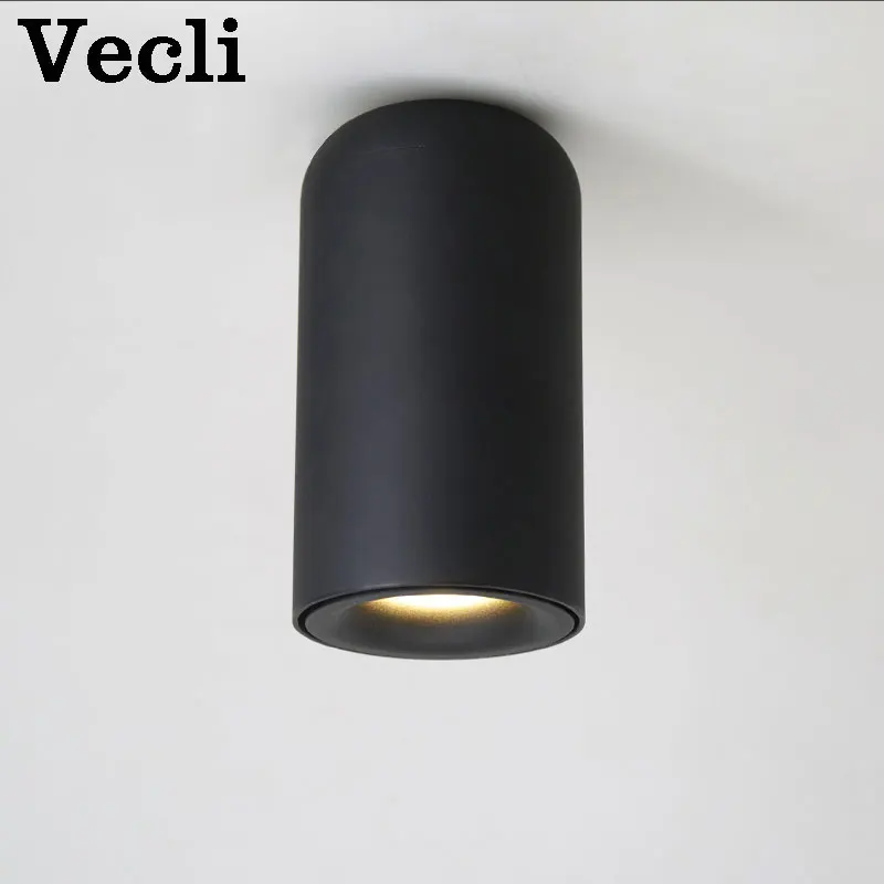 

New Shop Nordic LED Surface Mounted Ceiling Lamp Living Room Indoor Popular European AC85-265V White/Black Spot light Downlight