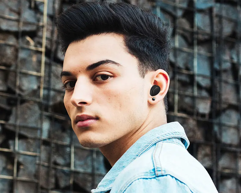 Капсульные наушники V4.2 TWS беспроводная bluetooth гарнитура с глубоким басом стерео