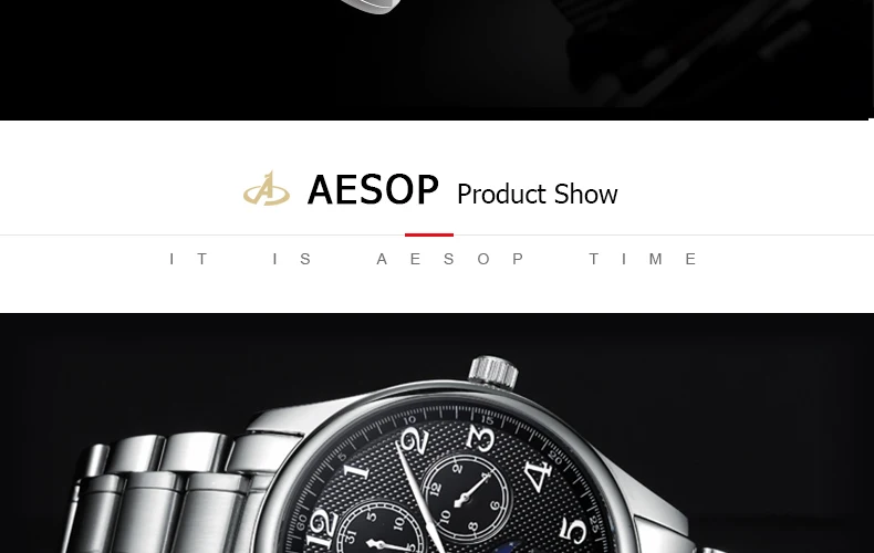 AESOP модные мужские часы, мужские часы с дисплеем недели, сапфировое стекло, кварцевые наручные часы, мужские часы, мужские часы, erkek kol saati