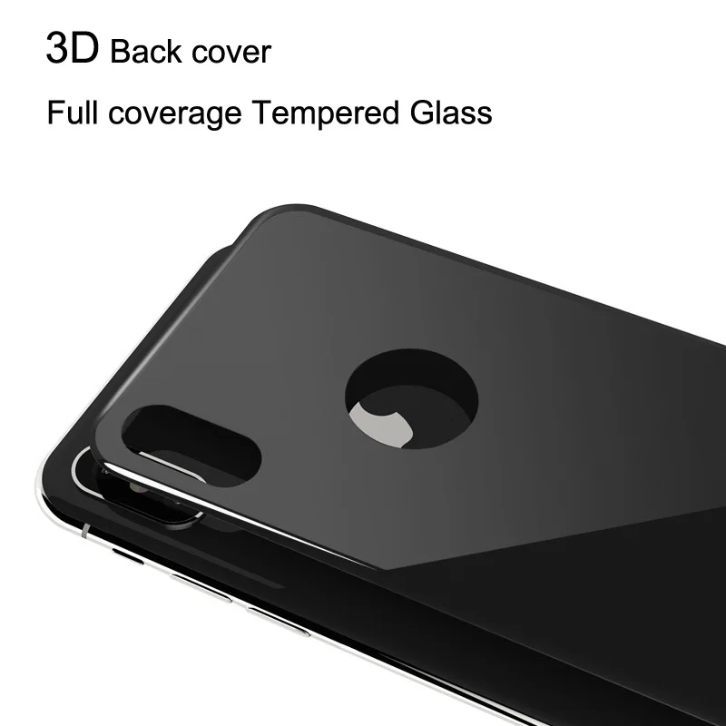 

Esobest 3D curved Full coverage back glass film for iphone X screen protector rear 9H tempered glass