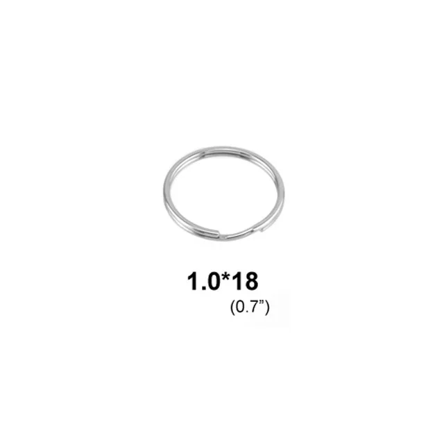 18mm Основа из нержавеющей стали, Брелок диаметром 10 мм/12 мм/15 мм/18 мм, кольцо из нержавеющей стали 20 мм, 10 шт - Цвет: 18mm
