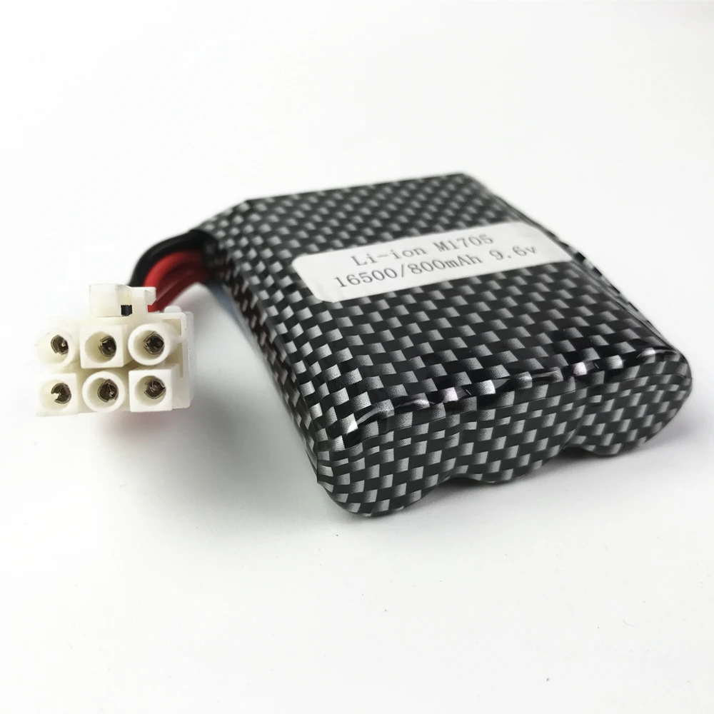 

New Version Original factory 9.6v 800mAh 15C EL-6P Li-ion Battery for S911 912 9115 9116 9120 RC Monster Truck Parts 9.6 v 16500