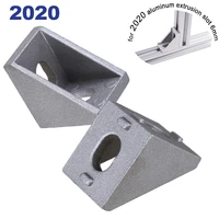2020 slot 6 corner angle l brackets connector fasten connector aluminum profile accessorie pack of 50