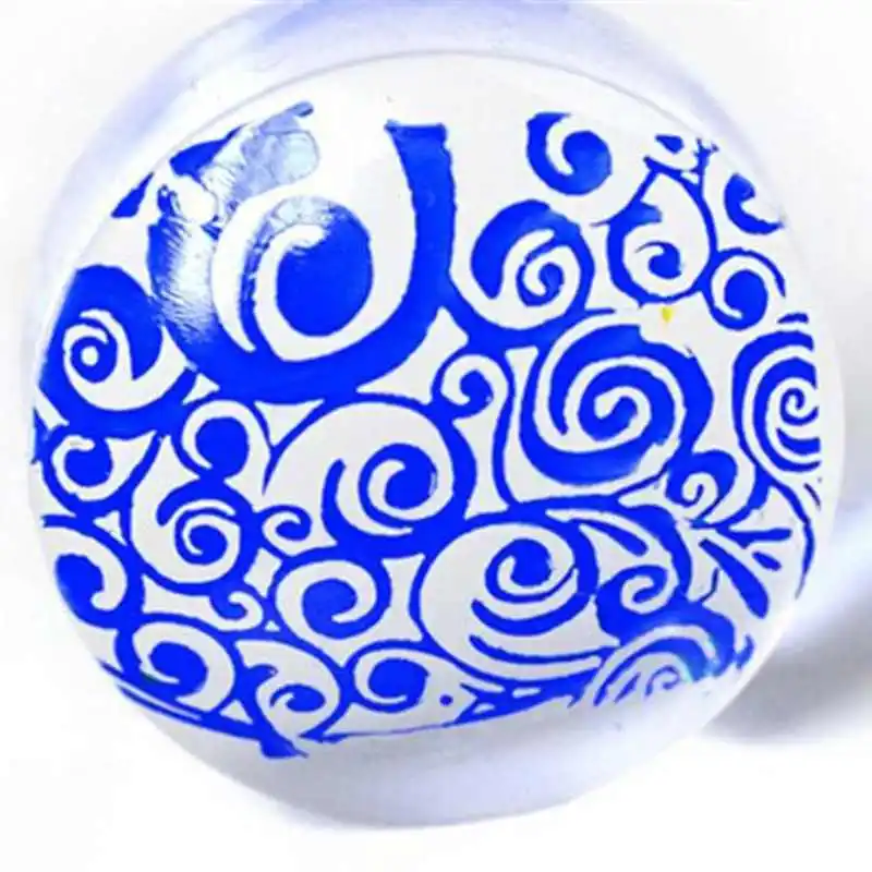 Высококачественный штамп для дизайна ногтей прозрачный скребок пластина с