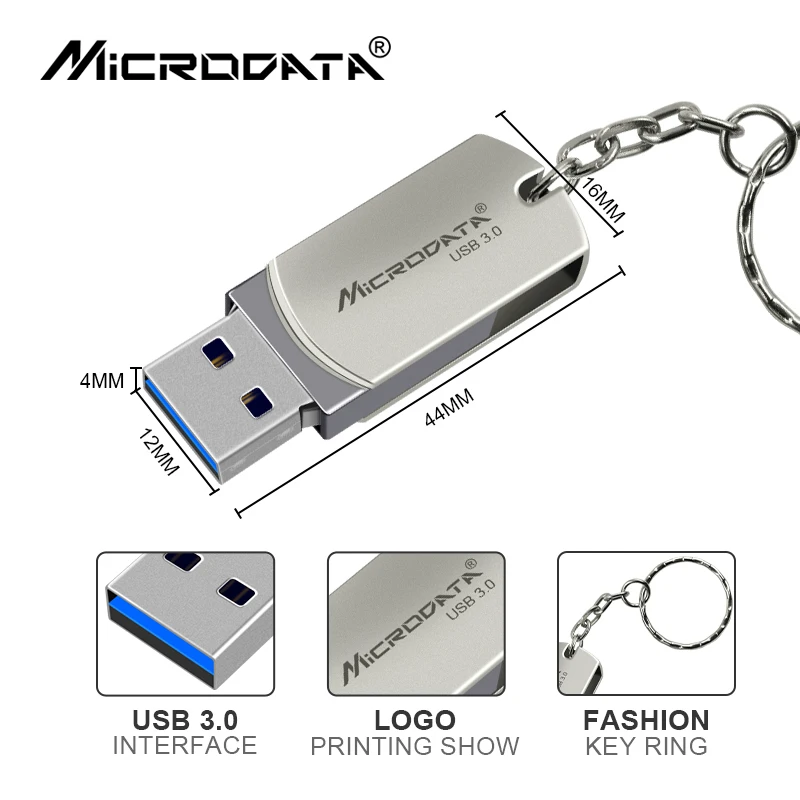 Металлический флеш накопитель высокоскоростной USB 3 0 флэш 16 ГБ 32 64 128 флешка