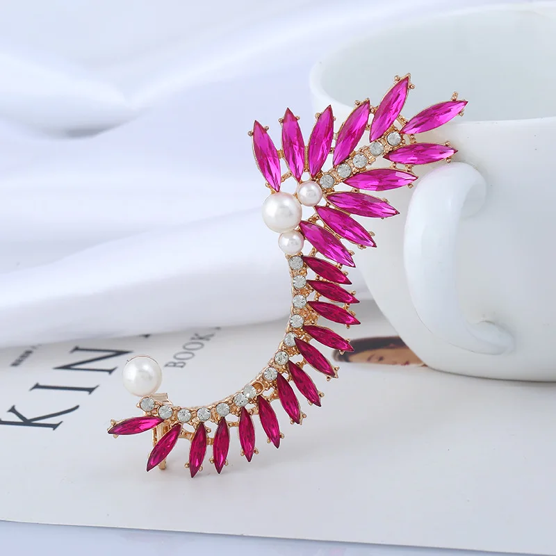 5pairs/pack European Exaggerated Crystal Rhinestone Earrings | Украшения и аксессуары