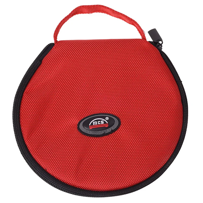 

Hand Carrying Hold 20 CD Discs Zipper Closure Holder Bag Red Filing Products Pencil Pen Case Bag File document bag for office