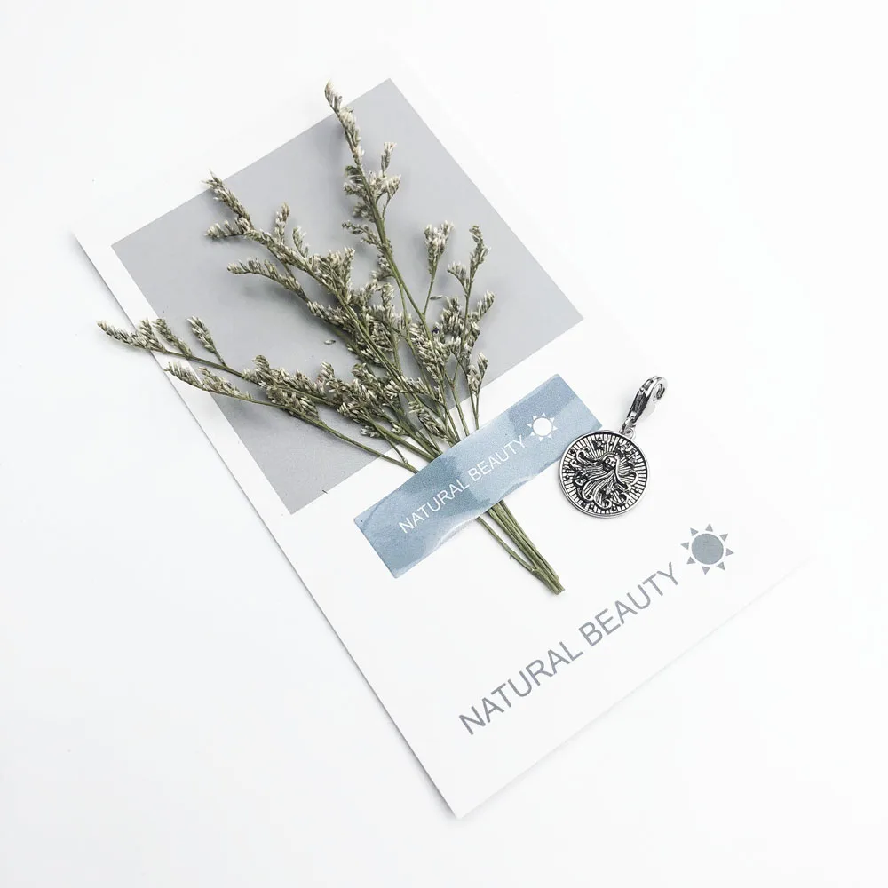 

Zodiac Sign Virgo Charm Pendant Europe Collection 2019 New Charm Good Jewelry Club Tms Gift In 925 Sterling Silver Fit Bracelet