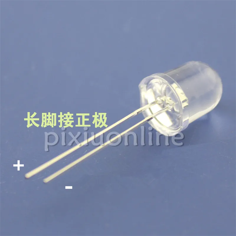 2pcs/pack 10mm Diameter J259b Large LED Beads Blue Red Green DIY Circuit Model Making Free Shipping Russia Sell at a Loss | Лампы и