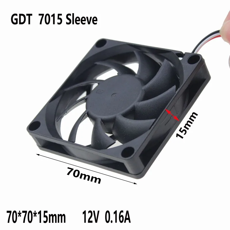 2 шт. Бесщеточный Охлаждающий вентилятор для ПК 7 см | Компьютеры и офис