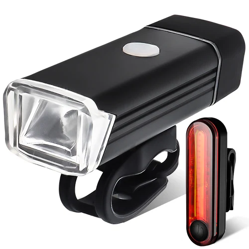 Bike Light Set Для велосипеда victgoal светильник USB Перезаряжаемый флэш-светильник для велосипеда велосипедный головной светильник задний светильник набор MTB светодиодный передний фонарь задний светильник - Цвет: Bike Light Set