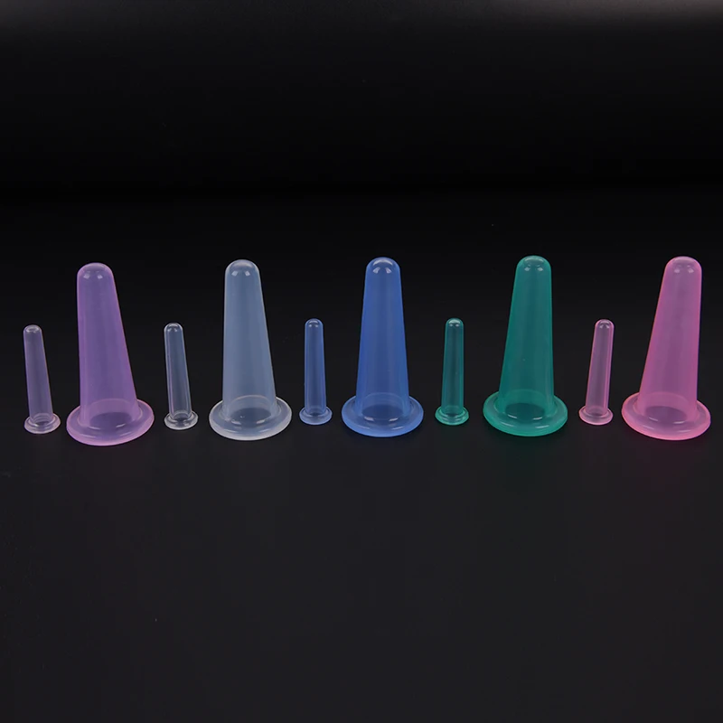2Pcs/set Body Anti Cellulite Silicone Vacuum Massage Neck Face Back Massager Health Care Cup |