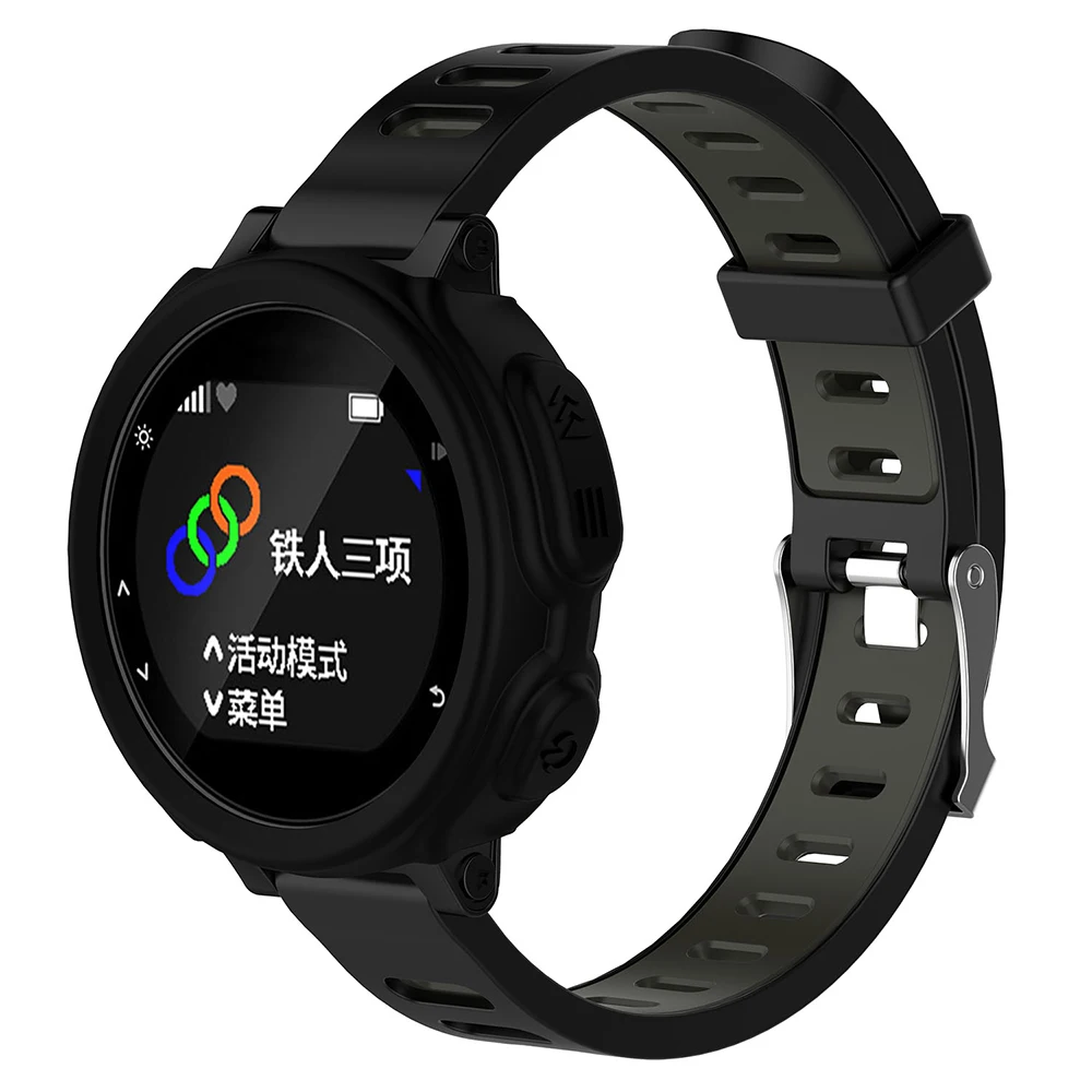 Мягкий силиконовый сменный ремешок для наручных часов Garmin Forerunner 735XT протектор