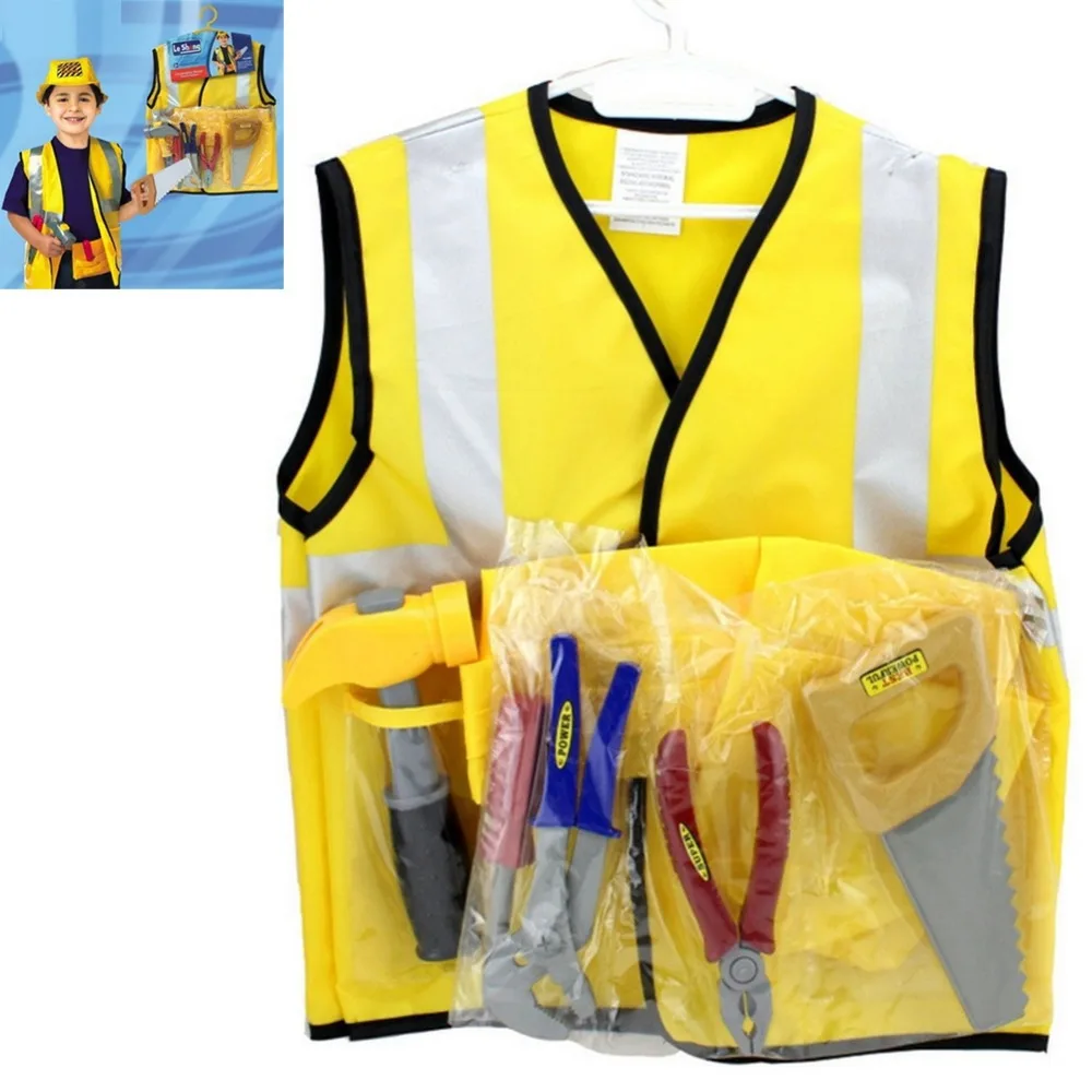 Boys Halloween Costumes Construction Worker Sets Cosplay Stage Wear Clothing Children Kids Party Clothes Free Drop Shipping New | Детская