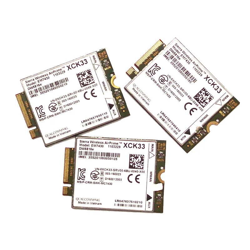 JINYUSHI для EM7430 DW5816e GOBI6000 cat6 300M 4G LTE WWAN DELL Latitude 7280 7285 7290 7389 7390 7480 E7470|Модемы| |