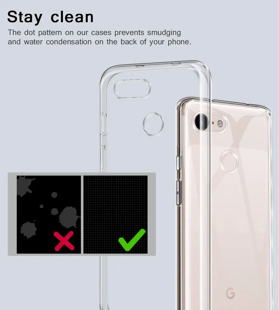 Google Pixel 3A XL чехол для телефона TPU Тонкий Прозрачный ударопрочный силиконовый