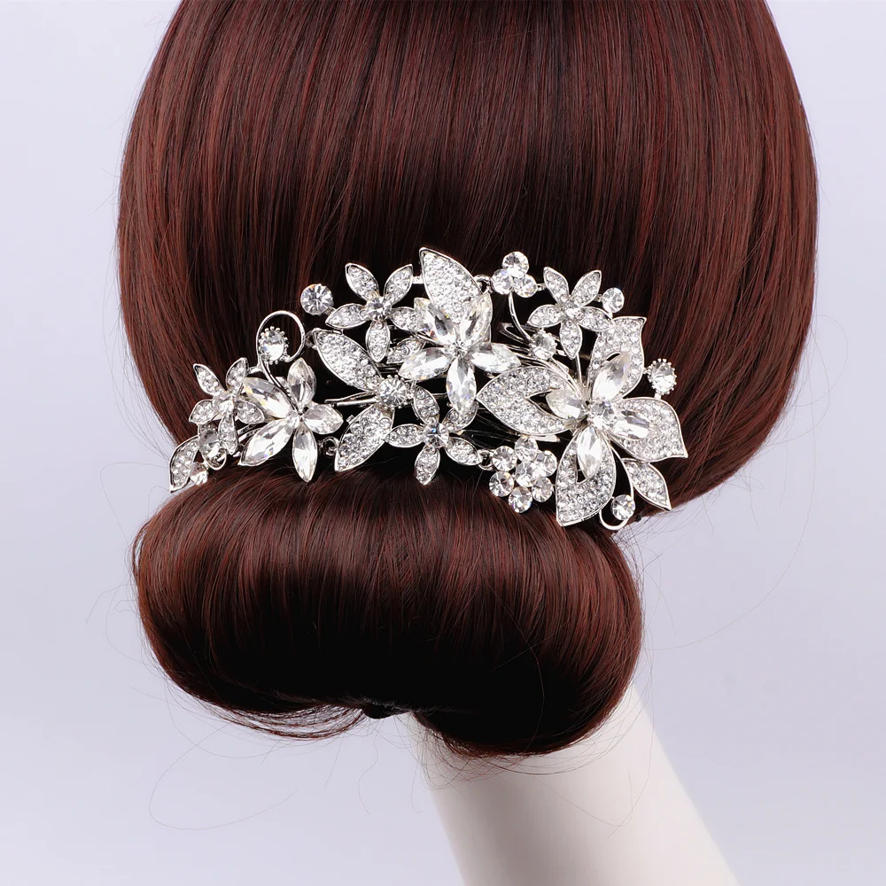 Красивые свадебные украшения для волос с цветочным рисунком | Украшения и