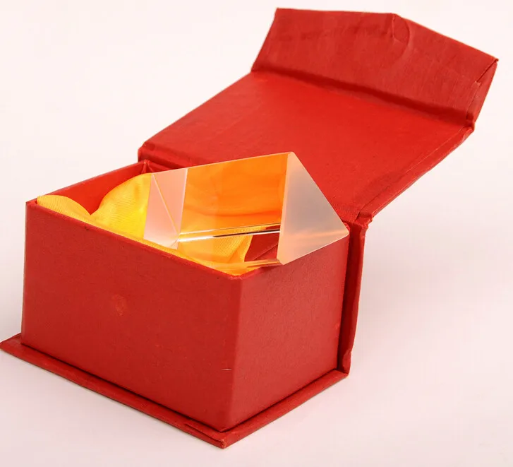 50mm Vagarious Physics Optical Prism for Teaching Glass with Gift Box | Инструменты