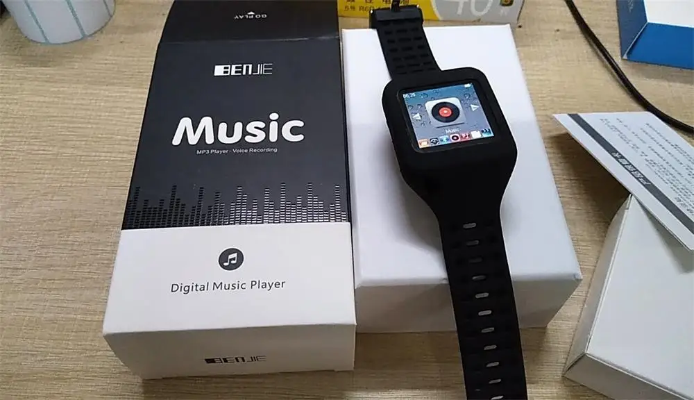MP3 плеер Bluetooth 4,2 BENJIE-K1 портативный мини спортивный музыкальный плеер сенсорный экран с FM, диктофон для бега